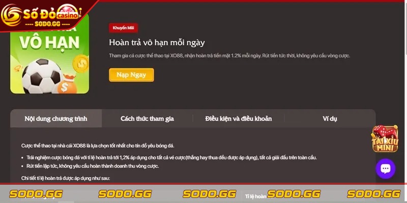 Hoàn Trả Cược Thể Thao - Nhận Lại Tiền Thua Dễ Dàng - hoan tra cuoc the thao dat cuoc khong gian doan Đặt cược không gián đoạn trong nhiều phiên liên tiếp